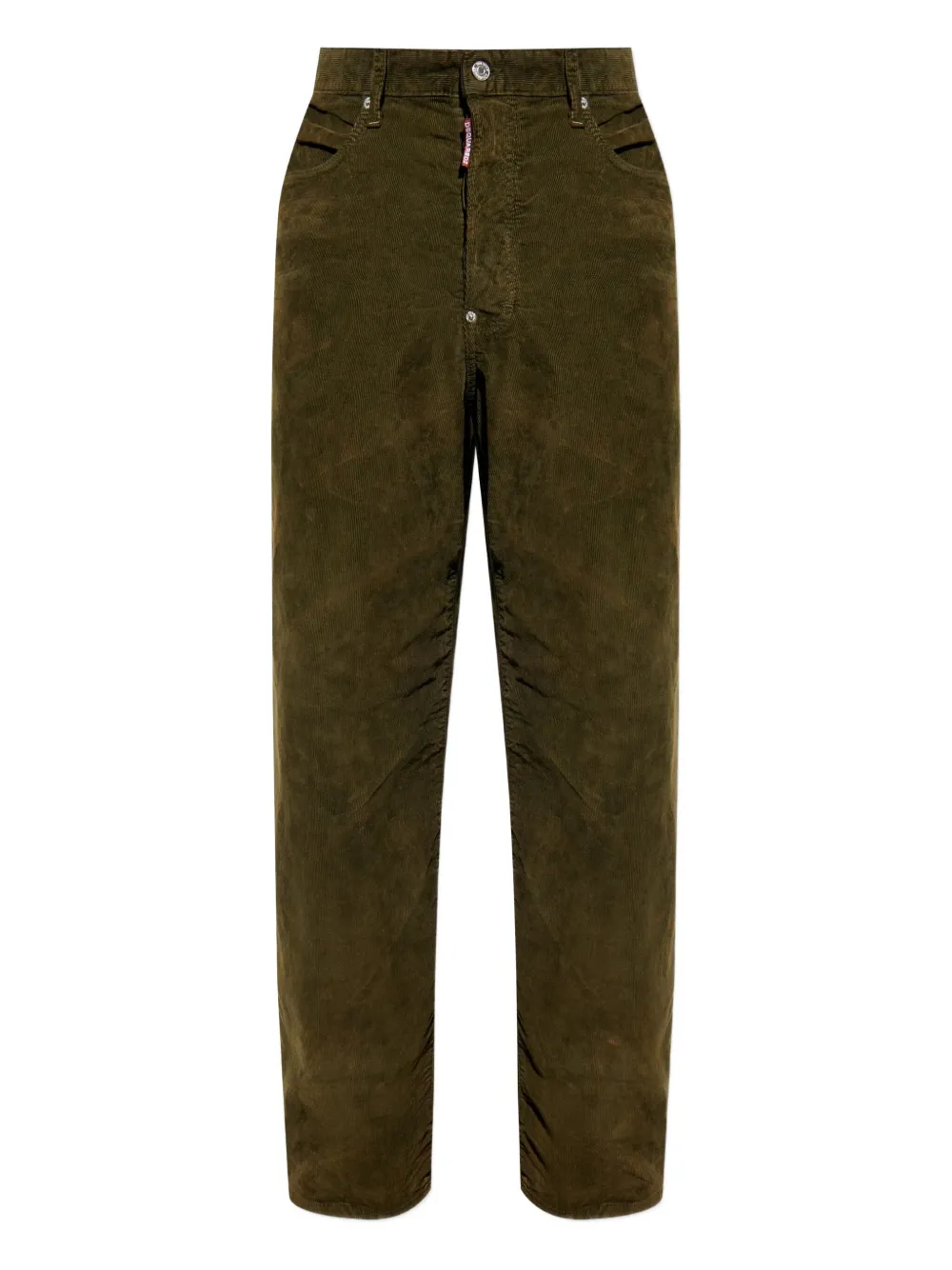 Вельветовые брюки прямого кроя DSQUARED2, зеленый
Вельветовые брюки прямого кроя DSQUARED2, зеленый