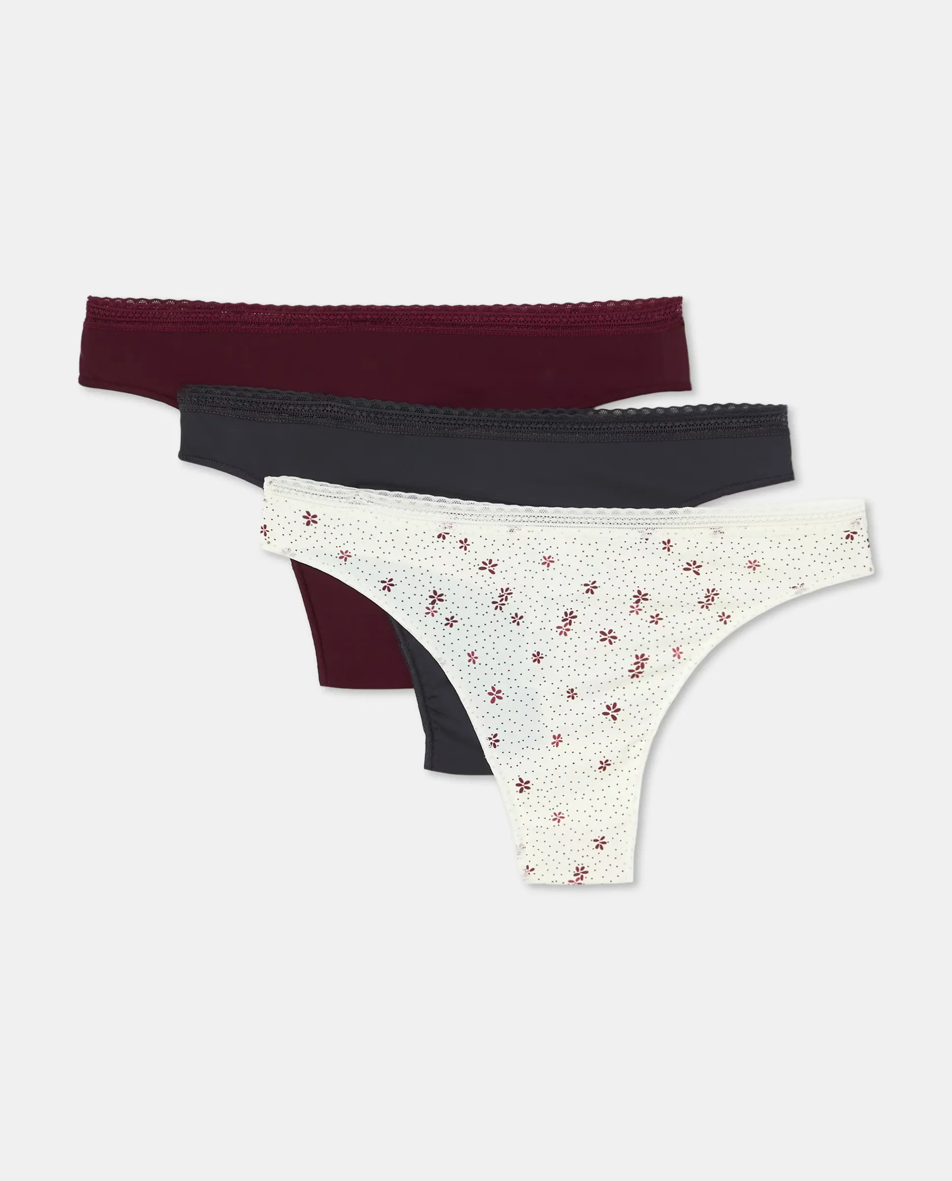 Набор из трех трусиков-танга из микрофибры Énfasis, мультиколор
Набор из трех трусиков-танга из микрофибры Énfasis, мультиколор