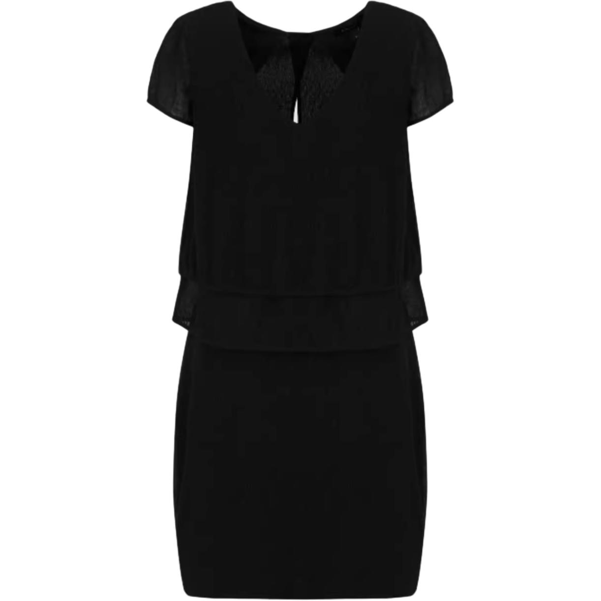 ARMANI EXCHANGE Женское черное платье AE с короткими рукавами
ARMANI EXCHANGE Женское черное платье AE с короткими рукавами