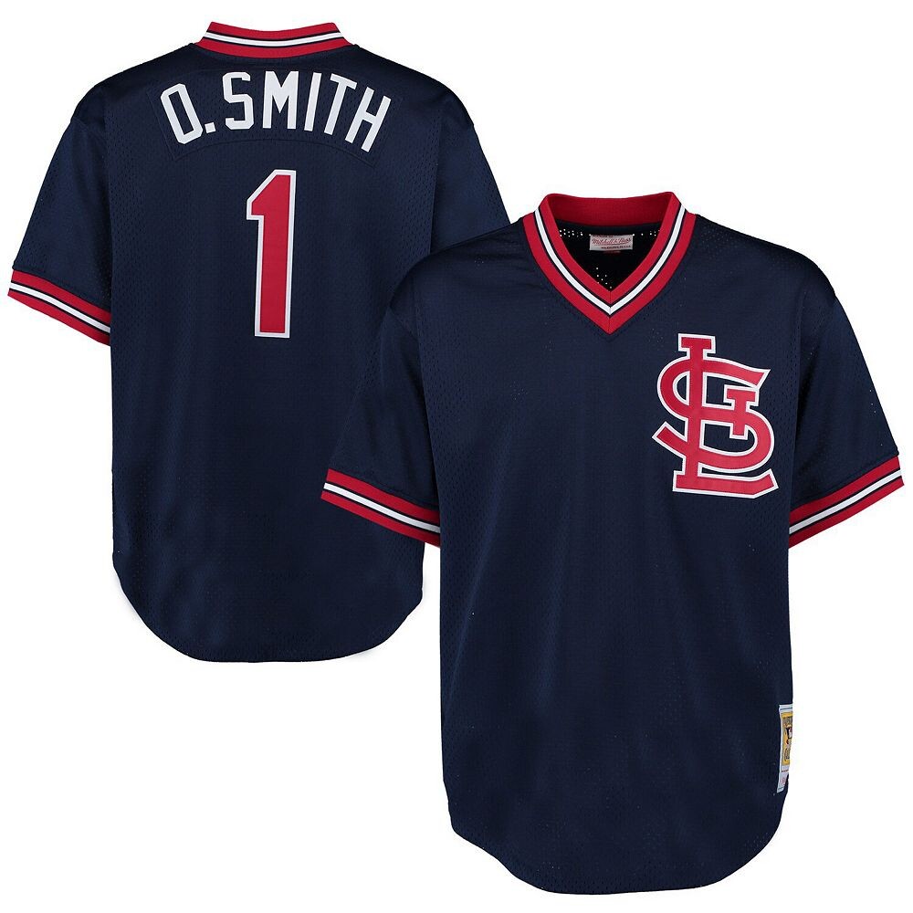 Мужская футболка Mitchell & Ness Ozzie Smith темно-синего цвета St. Louis Cardinals 1994 года, подлинная коллекция Cooperstown Collection, сетчатый тренировочный трикотаж для ватина, цвет Crd Navy
Мужская футболка Mitchell & Ness Ozzie Smith темно-синего цвета St. Louis Cardinals 1994 года, подлинная коллекция Cooperstown Collection, сетчатый тренировочный трикотаж для ватина, цвет Crd Navy