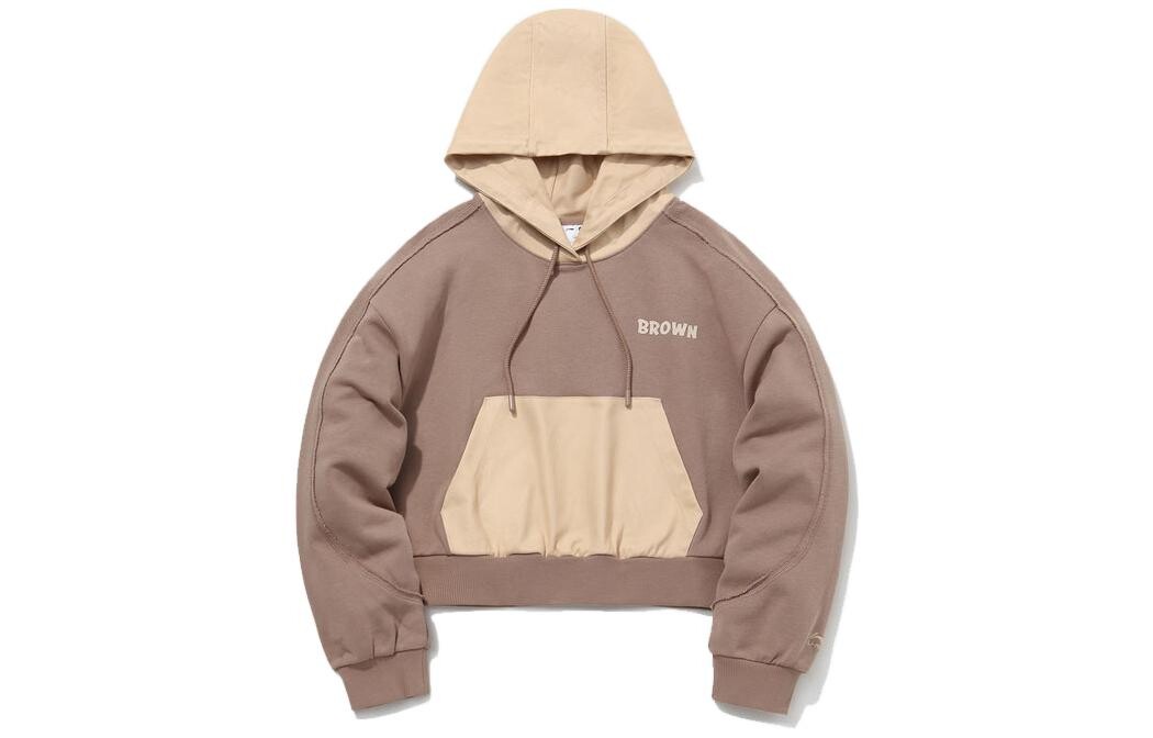 Спортивная модная коллекция Толстовка женская коричневая Lining
Спортивная модная коллекция Толстовка женская коричневая Lining