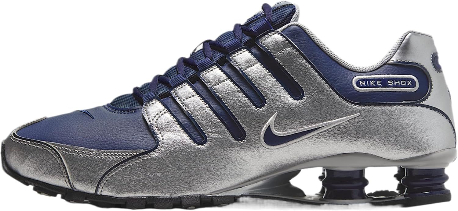 Кроссовки для бега Nike Mens Shox NZ, Midnight Navy/Metallic Silver/Black
Кроссовки для бега Nike Mens Shox NZ, Midnight Navy/Metallic Silver/Black