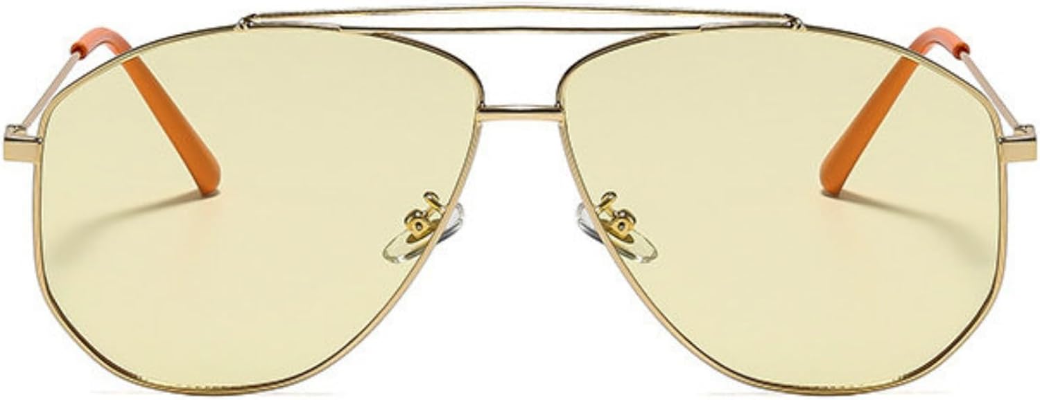 COTIA Модные солнцезащитные очки с двойной перемычкой, квадратной формы, для женщин и мужчин, классические очки-пилот, с металлическим покрытием, в стиле ретро, для путешествий, Yellow
COTIA Модные солнцезащитные очки с двойной перемычкой, квадратной формы, для женщин и мужчин, классические очки-пилот, с металлическим покрытием, в стиле ретро, для путешествий, Yellow