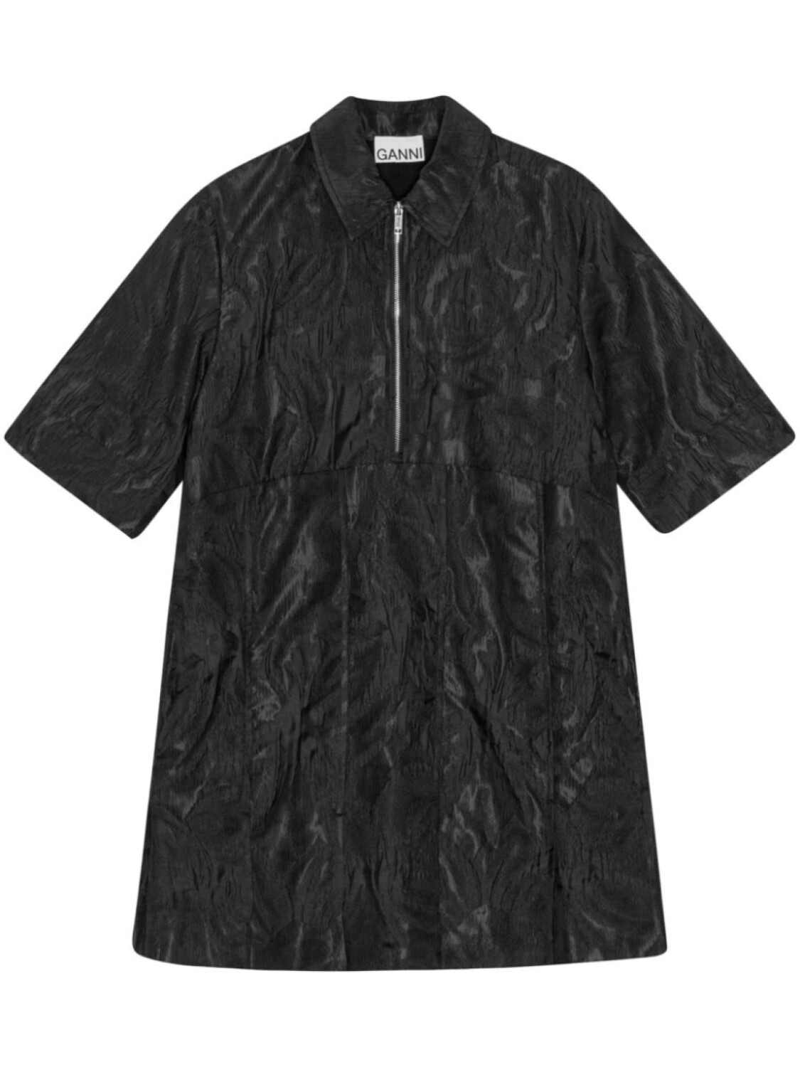 GANNI платье мини с короткими рукавами, черный
GANNI платье мини с короткими рукавами, черный