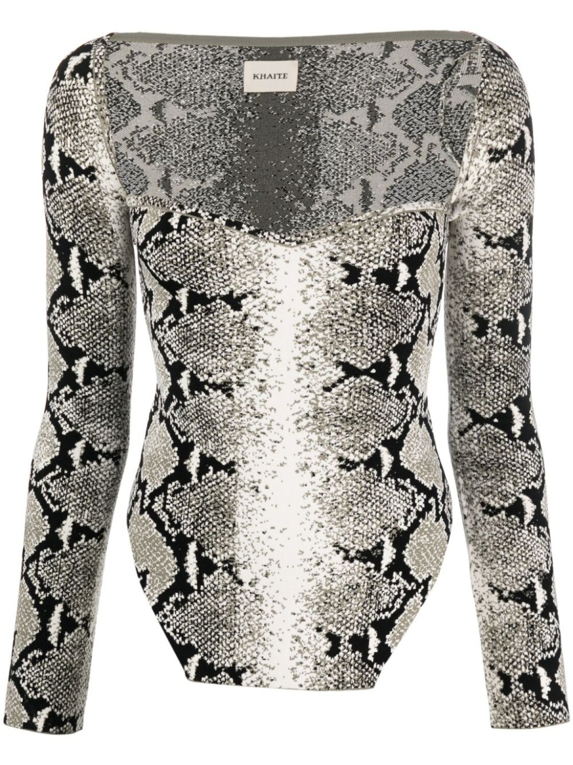 KHAITE топ Maddy со змеиным принтом, зеленый
KHAITE топ Maddy со змеиным принтом, зеленый