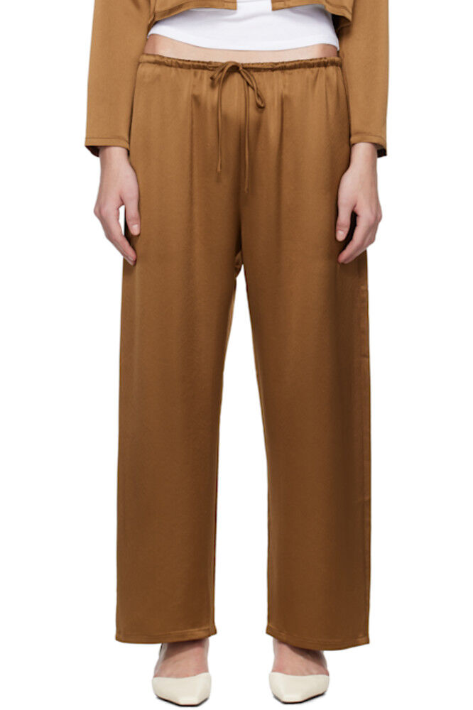 Коричневые укороченные брюки Barb с завязками на завязках LESET
Коричневые укороченные брюки Barb с завязками на завязках LESET