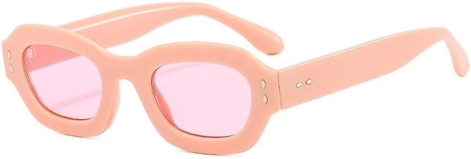 Популярные модные солнцезащитные очки квадратной формы с многоугольными линзами для женщин, защита от ультрафиолета UV400, ретро-стиль, декор с заклепками, модные мужские солнцезащитные очки сине-зеленого цвета LXLHWN, Pink Pink
Популярные модные солнцезащитные очки квадратной формы с многоугольными линзами для женщин, защита от ультрафиолета UV400, ретро-стиль, декор с заклепками, модные мужские солнцезащитные очки сине-зеленого цвета LXLHWN, Pink Pink