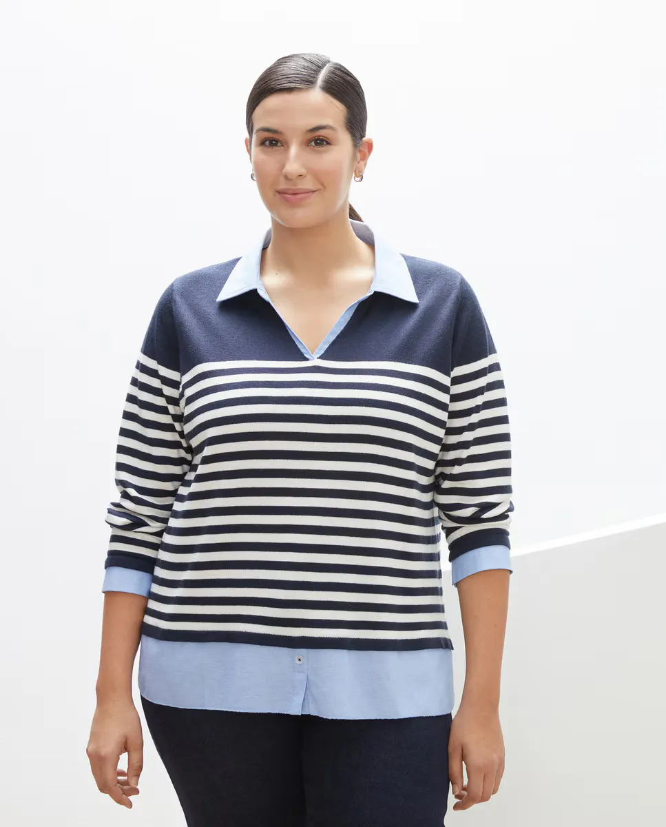 Женский свитер с V-образным вырезом и длинными рукавами Couchel, синий
Женский свитер с V-образным вырезом и длинными рукавами Couchel, синий