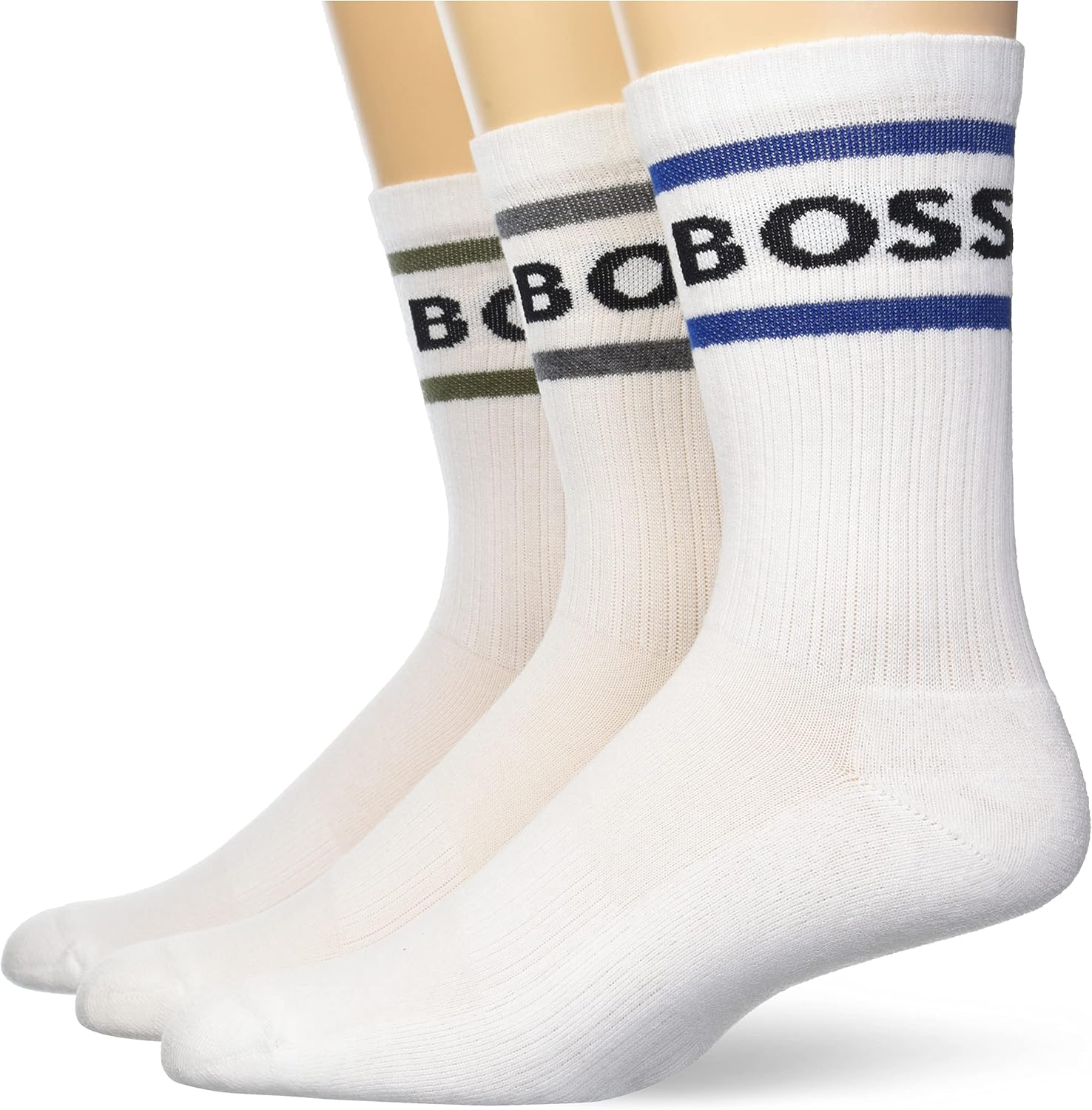 BOSS Мужские носки 3 пары, хлопок, логотип, Ultra White
BOSS Мужские носки 3 пары, хлопок, логотип, Ultra White