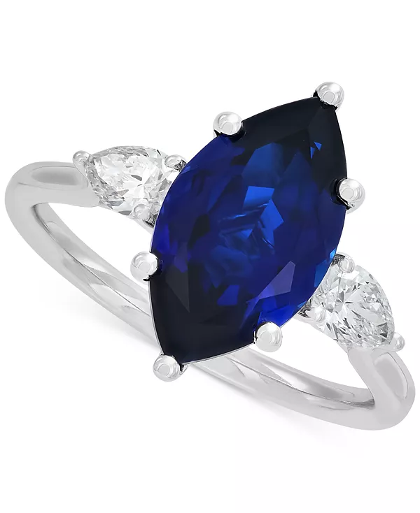 Кольцо с выращенным в лаборатории рубином (3-1/3 карата tw) и выращенным в лаборатории бриллиантом (1/2 карата tw) огранки «маркиз» из 14-каратного золота (также с выращенным в лаборатории изумрудом и сапфиром) Grown With Love, sapphire
Кольцо с выращенным в лаборатории рубином (3-1/3 карата tw) и выращенным в лаборатории бриллиантом (1/2 карата tw) огранки «маркиз» из 14-каратного золота (также с выращенным в лаборатории изумрудом и сапфиром) Grown With Love, sapphire