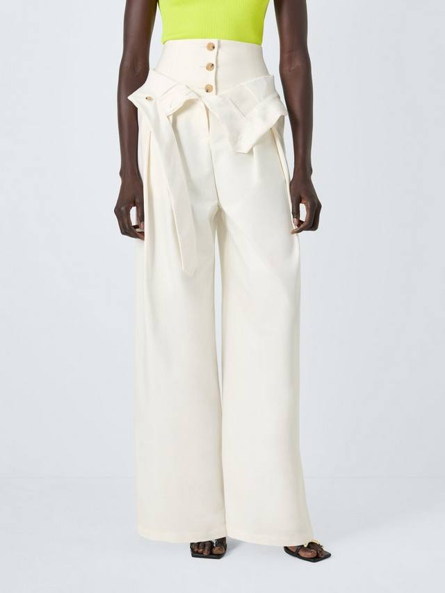 Широкие брюки с корсетом и высокой талией из хлопкового материала John Lewis x A.W.A.K.E. MODE, Off White
Широкие брюки с корсетом и высокой талией из хлопкового материала John Lewis x A.W.A.K.E. MODE, Off White