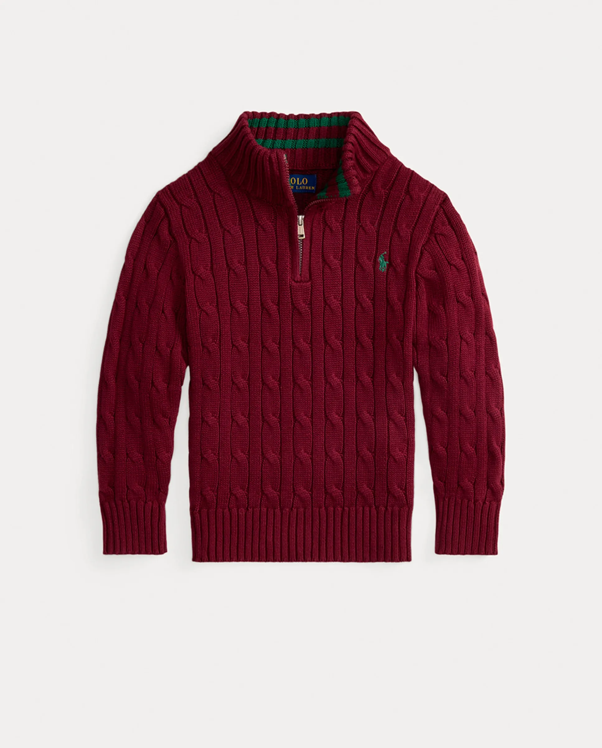 Детский джемпер с узором "восьмерки" и полумолнией Polo Ralph Lauren, бордовый
Детский джемпер с узором "восьмерки" и полумолнией Polo Ralph Lauren, бордовый