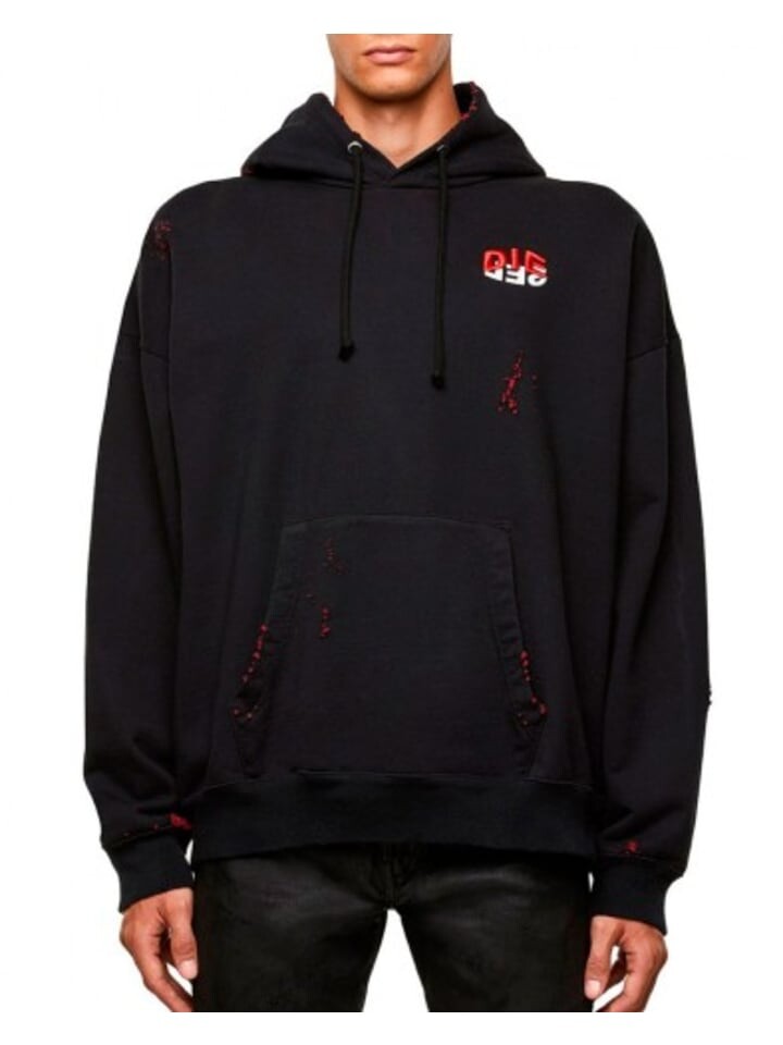 Толстовка Diesel, черный 
Толстовка Diesel, черный