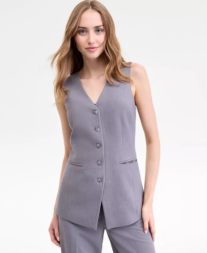 Длинный жилет, стандартный и миниатюрный Tahari ASL, серый
Длинный жилет, стандартный и миниатюрный Tahari ASL, серый