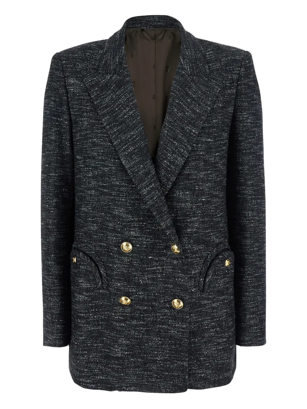 Двубортный блейзер с карманами-клапанами Blazé Milano, серый
Двубортный блейзер с карманами-клапанами Blazé Milano, серый