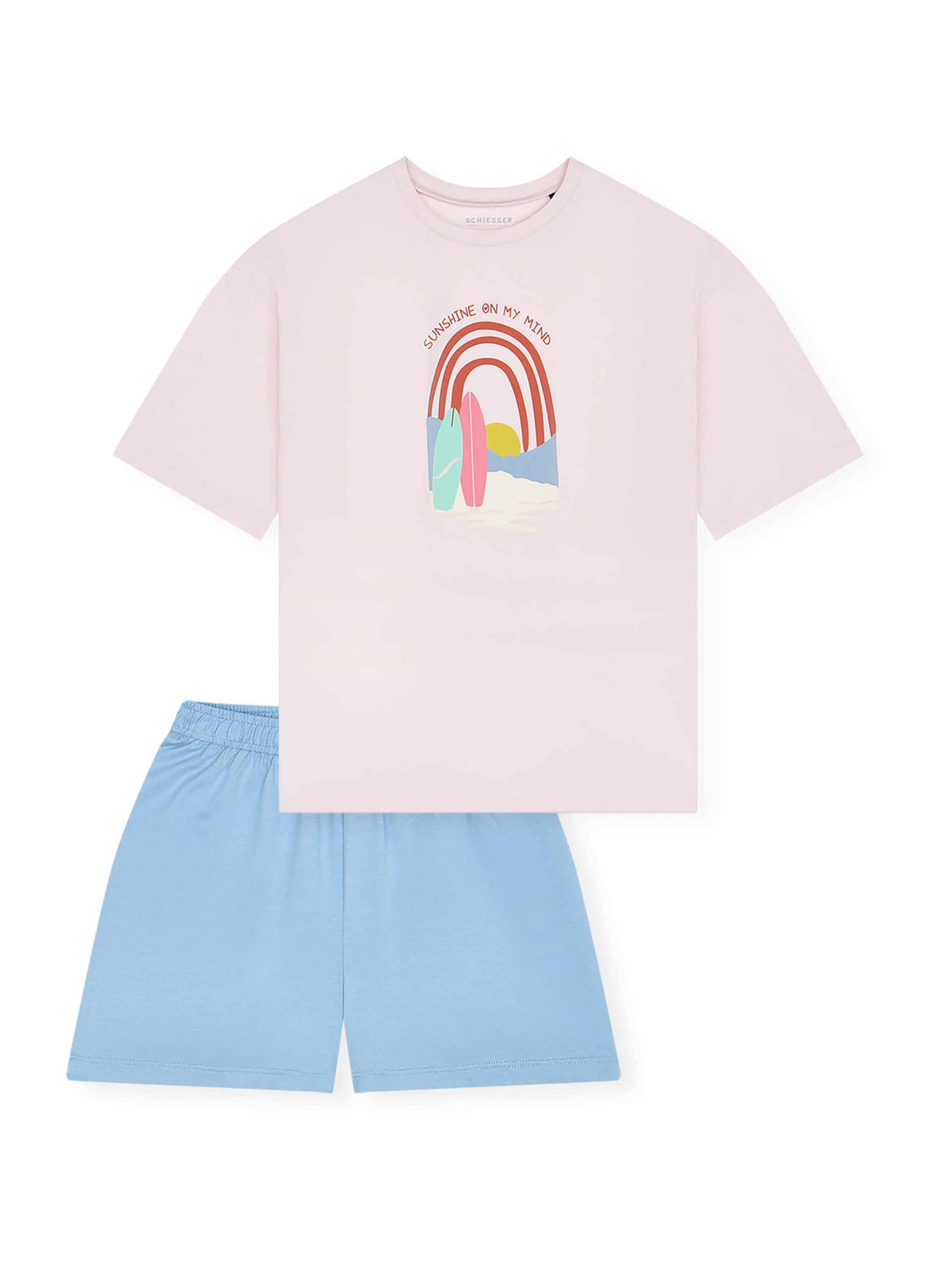 SCHIESSER Пижама 'Ночная одежда' в светло-голубом, розовом
SCHIESSER Пижама 'Ночная одежда' в светло-голубом, розовом