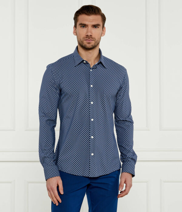 Рубашка мужская Boss с узором, синий
Рубашка мужская Boss с узором, синий