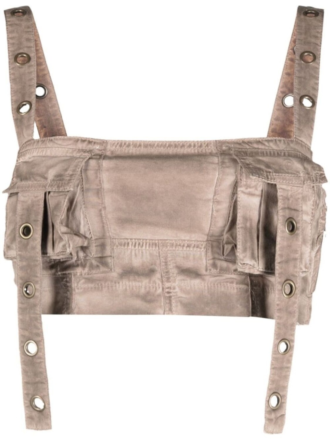 Blumarine топ-бандо с люверсами, коричневый
Blumarine топ-бандо с люверсами, коричневый