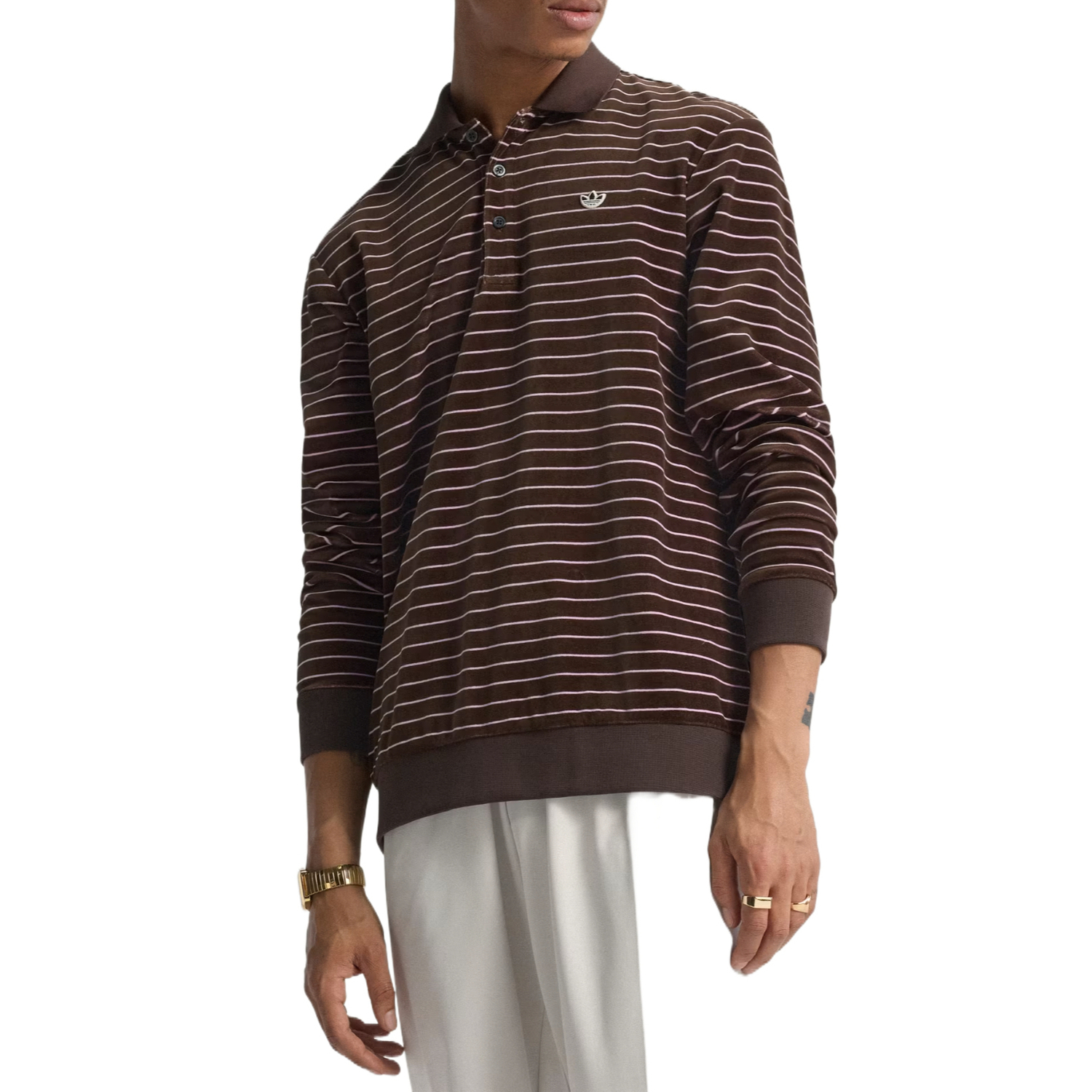 Мужская поло Adidas Originals, темно-коричневый/сиреневый
Мужская поло Adidas Originals, темно-коричневый/сиреневый