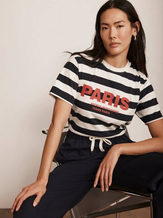 Футболка с лозунгом paris в полоску Mint Velvet, темно-синий/разноцветный
Футболка с лозунгом paris в полоску Mint Velvet, темно-синий/разноцветный