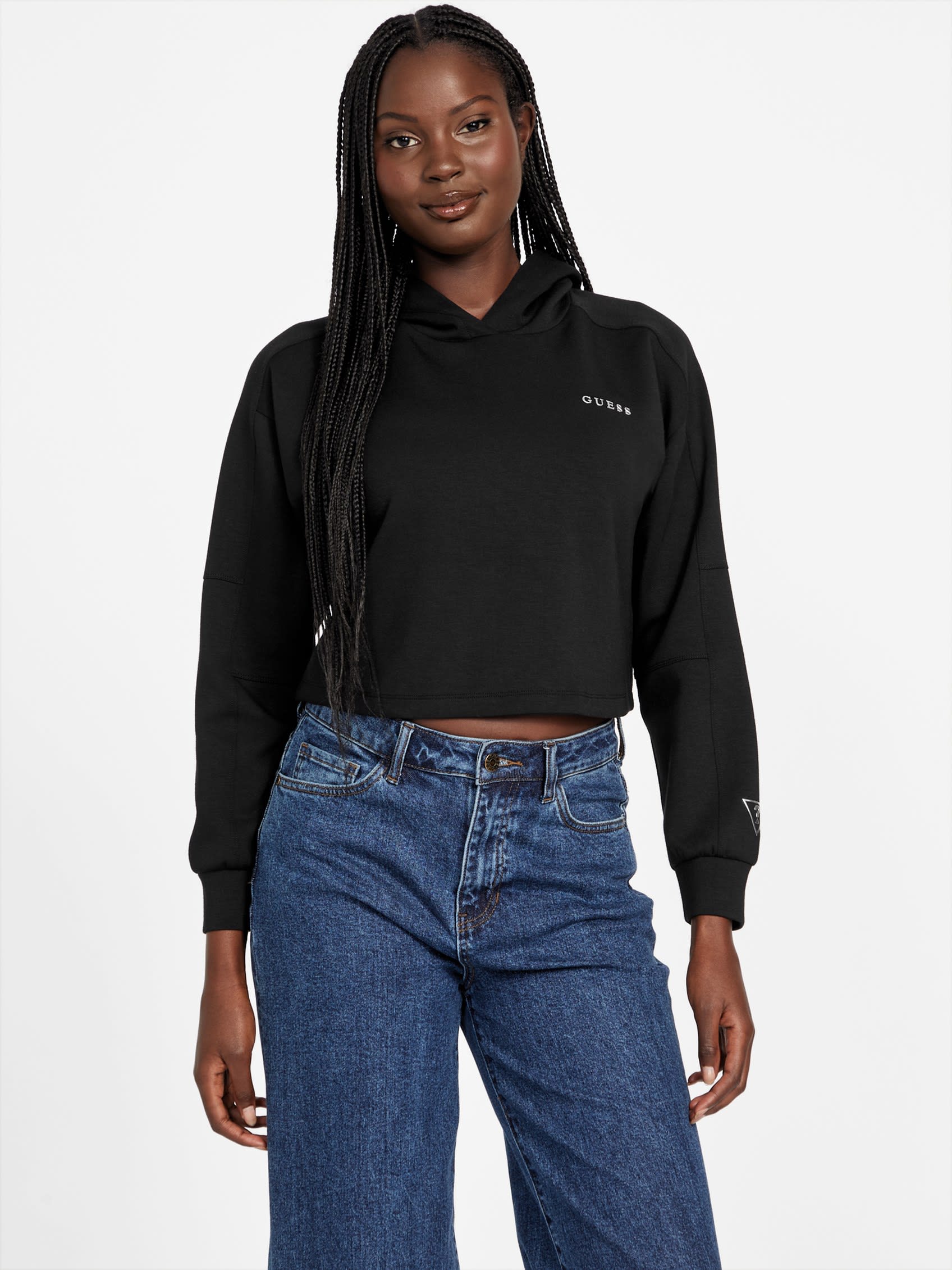 Шерстяной вязаный укороченный топ Guess Factory, черный
Шерстяной вязаный укороченный топ Guess Factory, черный