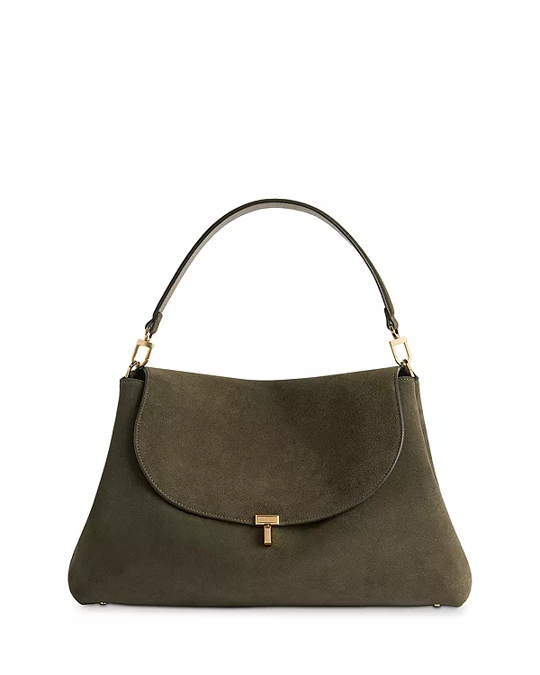 Сумка-Портфель из замши с Т-образным замком Toteme, коричневый
Сумка-Портфель из замши с Т-образным замком Toteme, коричневый