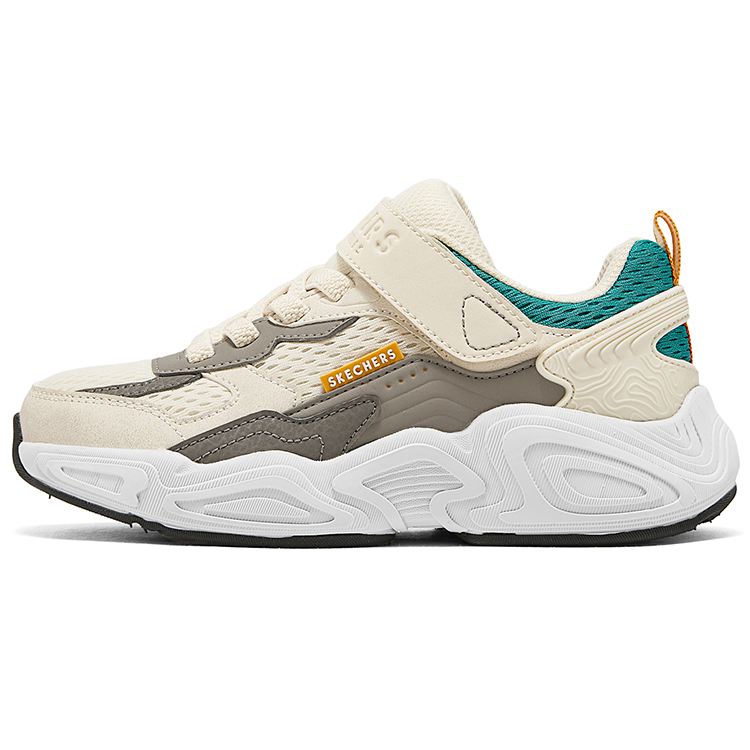 Нескользящие износостойкие низкие детские кроссовки для повседневной носки Skechers Kids, Natural/Turquoise
Нескользящие износостойкие низкие детские кроссовки для повседневной носки Skechers Kids, Natural/Turquoise