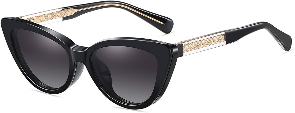 Женские поляризованные солнцезащитные очки с зажимом, оправа Tr90, толстая магнитная застежка, защита от синего света, модель «кошачий глаз» weiyuchen, Black With Grey
Женские поляризованные солнцезащитные очки с зажимом, оправа Tr90, толстая магнитная застежка, защита от синего света, модель «кошачий глаз» weiyuchen, Black With Grey