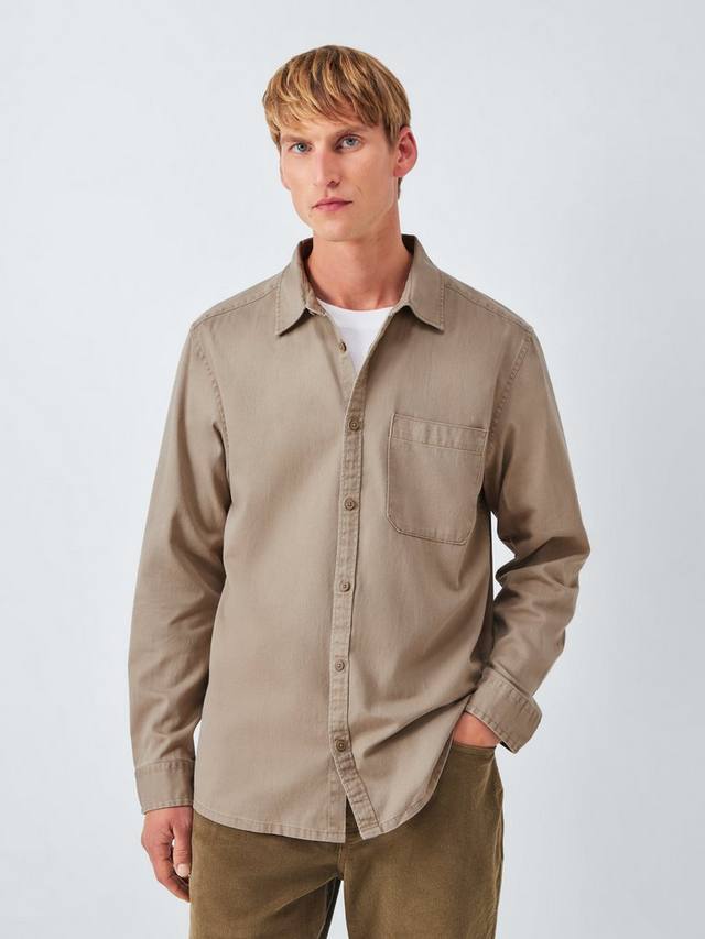 Рубашка из постиранного хлопка Regular Fit John Lewis, Plaza Taupe
Рубашка из постиранного хлопка Regular Fit John Lewis, Plaza Taupe
