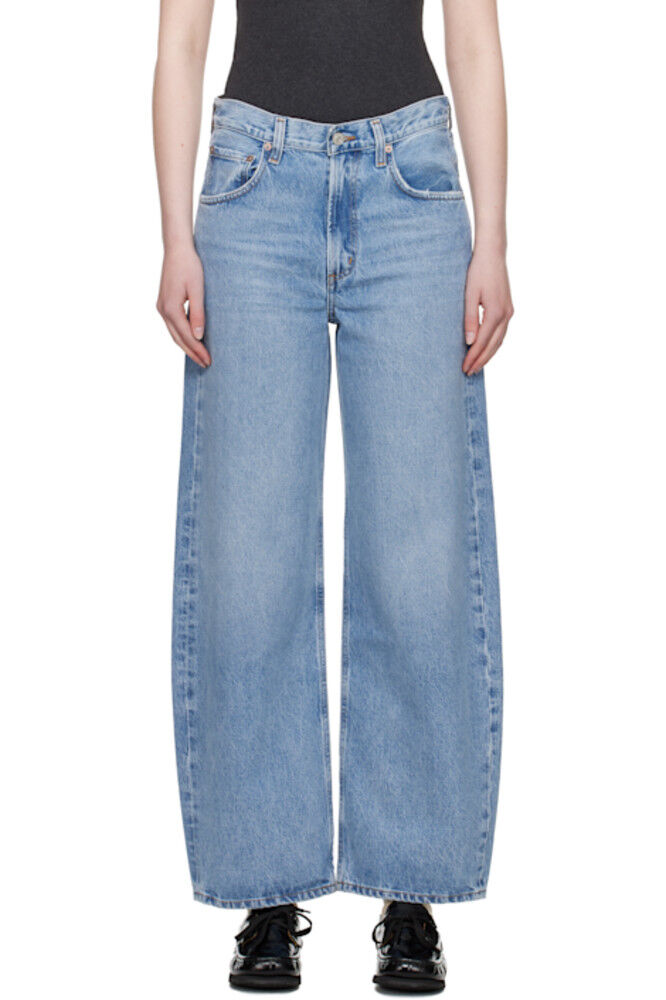 Синие джинсы с заниженной талией AGOLDE
Синие джинсы с заниженной талией AGOLDE