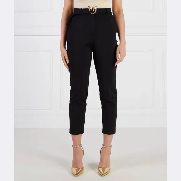 Укороченные брюки с поясом Pinko, черный
Укороченные брюки с поясом Pinko, черный