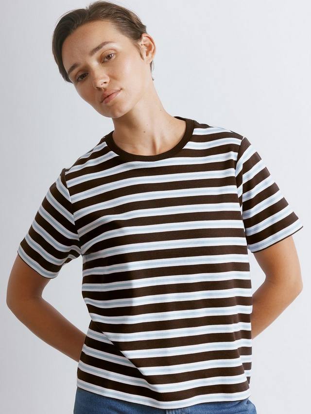 Футболка с полосками и круглым вырезом Albaray, Chocolate/Multi
Футболка с полосками и круглым вырезом Albaray, Chocolate/Multi