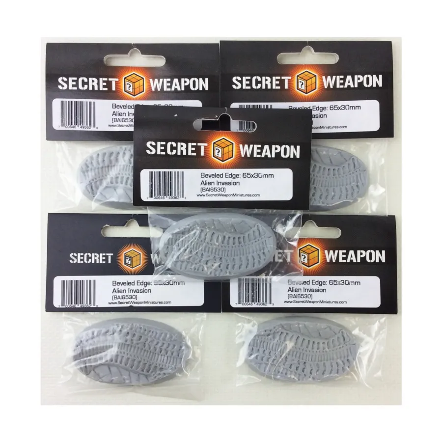 Скошенное основание 65x30 мм — «Вторжение пришельцев» (5 шт.), Miniature Bases - Alien Invasion
Скошенное основание 65x30 мм — «Вторжение пришельцев» (5 шт.), Miniature Bases - Alien Invasion