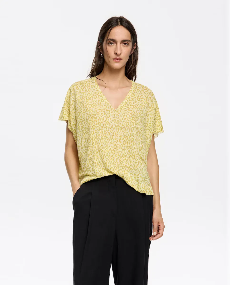 Женский свитер-накидка Animalspots из льна Bimba y Lola, желтый
Женский свитер-накидка Animalspots из льна Bimba y Lola, желтый