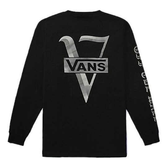 Толстовка back printing casual sports couple style black Vans, черный 
Толстовка back printing casual sports couple style black Vans, черный