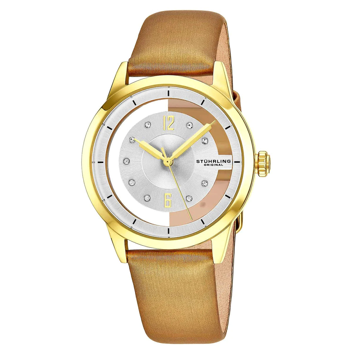 Женские часы Stuhrling Winchester с серебряным циферблатом
Женские часы Stuhrling Winchester с серебряным циферблатом