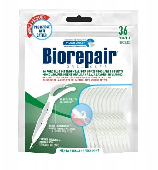Биорепайр, зубочистки-флоссы, 36 шт., Biorepair
Биорепайр, зубочистки-флоссы, 36 шт., Biorepair