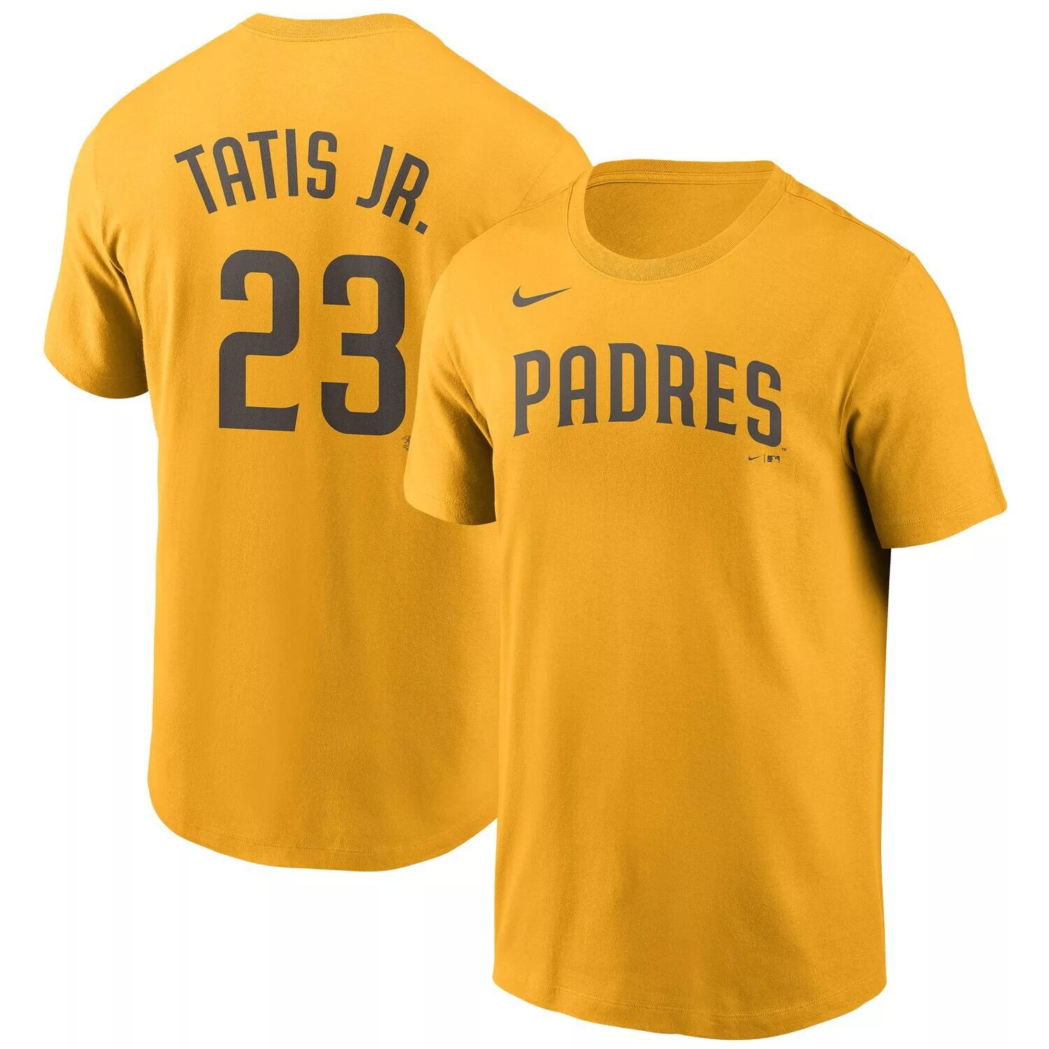 Мужская футболка Fernando Tatis Jr. Gold San Diego Padres с именем и номером Nike
Мужская футболка Fernando Tatis Jr. Gold San Diego Padres с именем и номером Nike