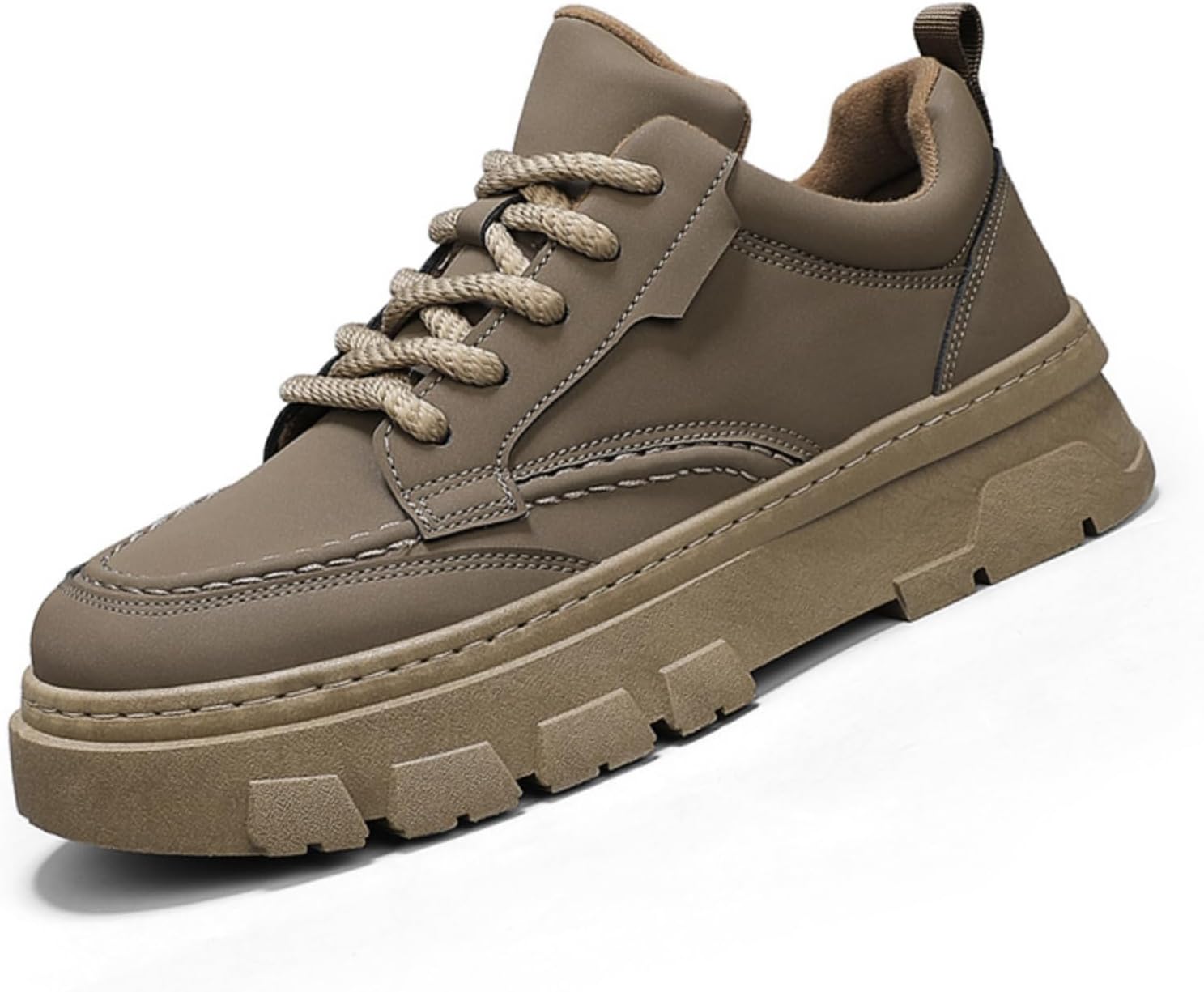 Мужские повседневные кожаные кроссовки на шнуровке в рабочем стиле с толстой нескользящей резиновой подошвой и шнуровкой, усиленной прошивкой для повседневной ходьбы и ношения на открытом воздухе Kelibasi, коричневый
Мужские повседневные кожаные кроссовки на шнуровке в рабочем стиле с толстой нескользящей резиновой подошвой и шнуровкой, усиленной прошивкой для повседневной ходьбы и ношения на открытом воздухе Kelibasi, коричневый