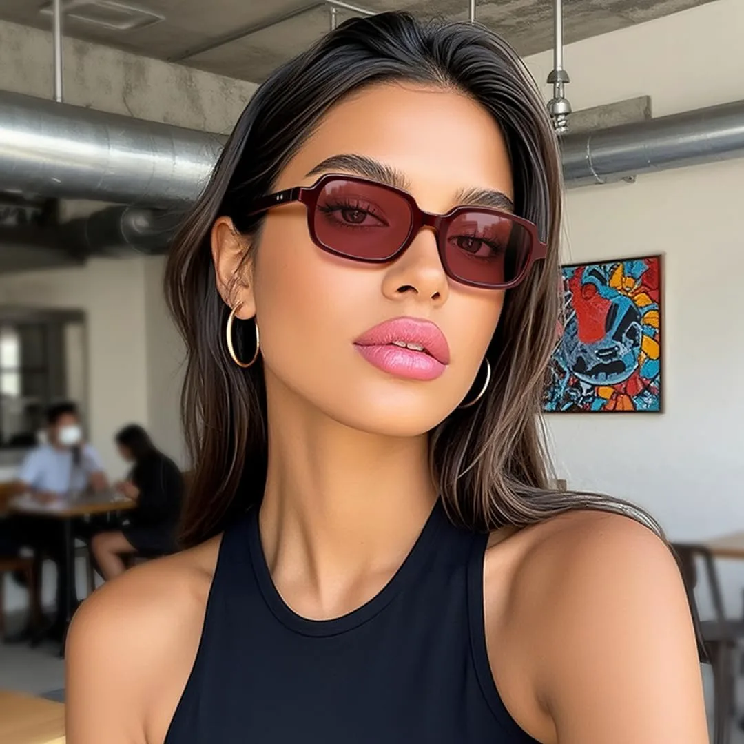 Солнцезащитные очки с защитой UV400 | Коричневая оправа, синие линзы, заклепки | Для женщин и мужчин, для занятий спортом на открытом воздухе и вождения DSVIGF, 08
Солнцезащитные очки с защитой UV400 | Коричневая оправа, синие линзы, заклепки | Для женщин и мужчин, для занятий спортом на открытом воздухе и вождения DSVIGF, 08