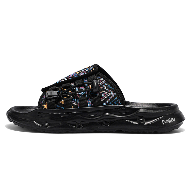 Budding Bear Тихие противоскользящие антибактериальные массажные шлепанцы мужские Black, цвет Black 
Budding Bear Тихие противоскользящие антибактериальные массажные шлепанцы мужские Black, цвет Black