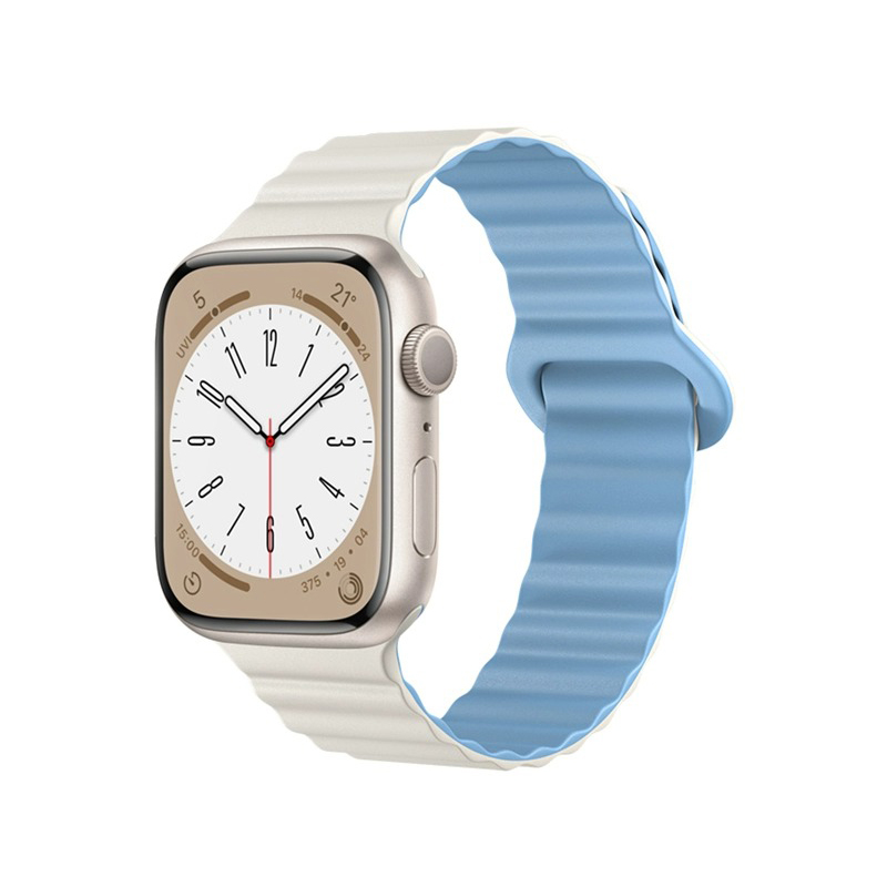 Biaodaige Часы Strap Apple Compatibility Silicone Material, Antique White & Misty Blue
Biaodaige Часы Strap Apple Compatibility Silicone Material, Antique White & Misty Blue
