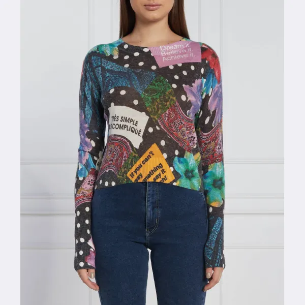 Укороченная блузка с добавлением белья Desigual, мультиколор
Укороченная блузка с добавлением белья Desigual, мультиколор