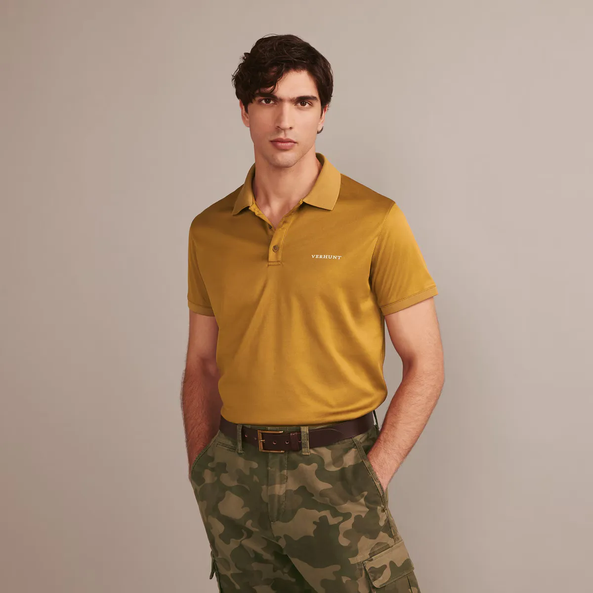 Мужская техническая рубашка поло с коротким рукавом UPF50 Verhunt, верблюжий желтый
Мужская техническая рубашка поло с коротким рукавом UPF50 Verhunt, верблюжий желтый