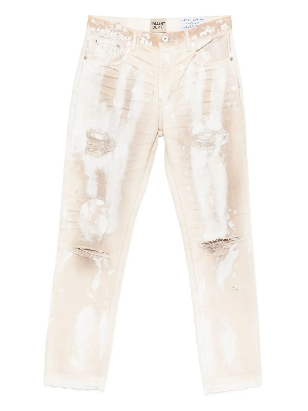 Джинсы с эффектом разбрызганной краски Gallery Dept., нейтральный
Джинсы с эффектом разбрызганной краски Gallery Dept., нейтральный