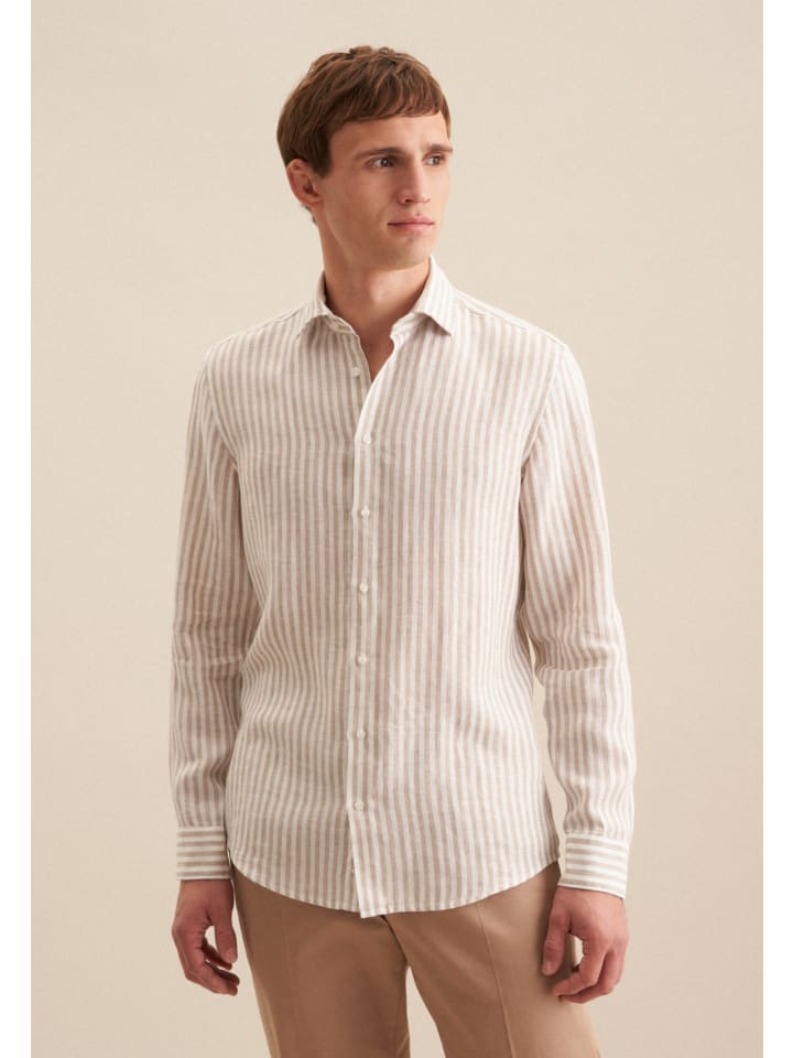 Рубашка Seidensticker, бежевый
Рубашка Seidensticker, бежевый