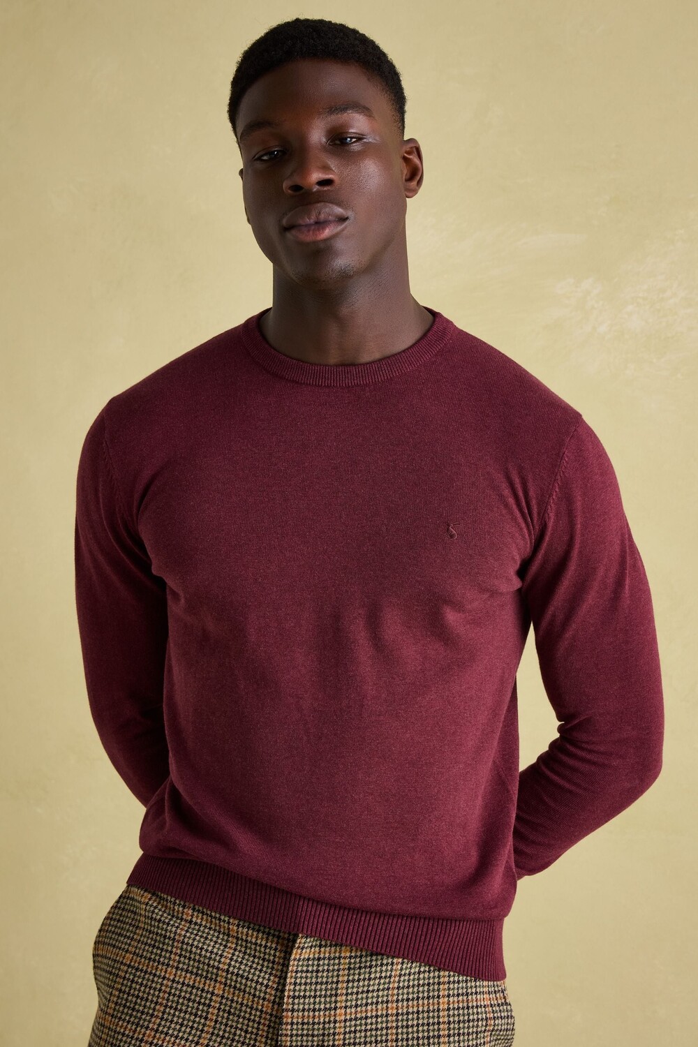 Вязаный джемпер с круглым вырезом Jarvis Joules, бургундия
Вязаный джемпер с круглым вырезом Jarvis Joules, бургундия