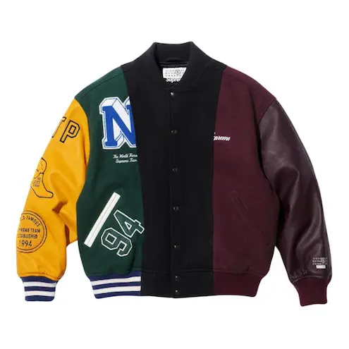 Куртка Supreme x MM6 Maison Margiela Split Varsity Jacket 'Multicolor', разноцветный
Куртка Supreme x MM6 Maison Margiela Split Varsity Jacket 'Multicolor', разноцветный