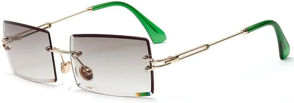 Женские солнцезащитные очки без оправы, маленькие прямоугольные, модные, с защитой от УФ-излучения UV400, черные, серые, розовые TKKTLLT, C3gradient Green
Женские солнцезащитные очки без оправы, маленькие прямоугольные, модные, с защитой от УФ-излучения UV400, черные, серые, розовые TKKTLLT, C3gradient Green