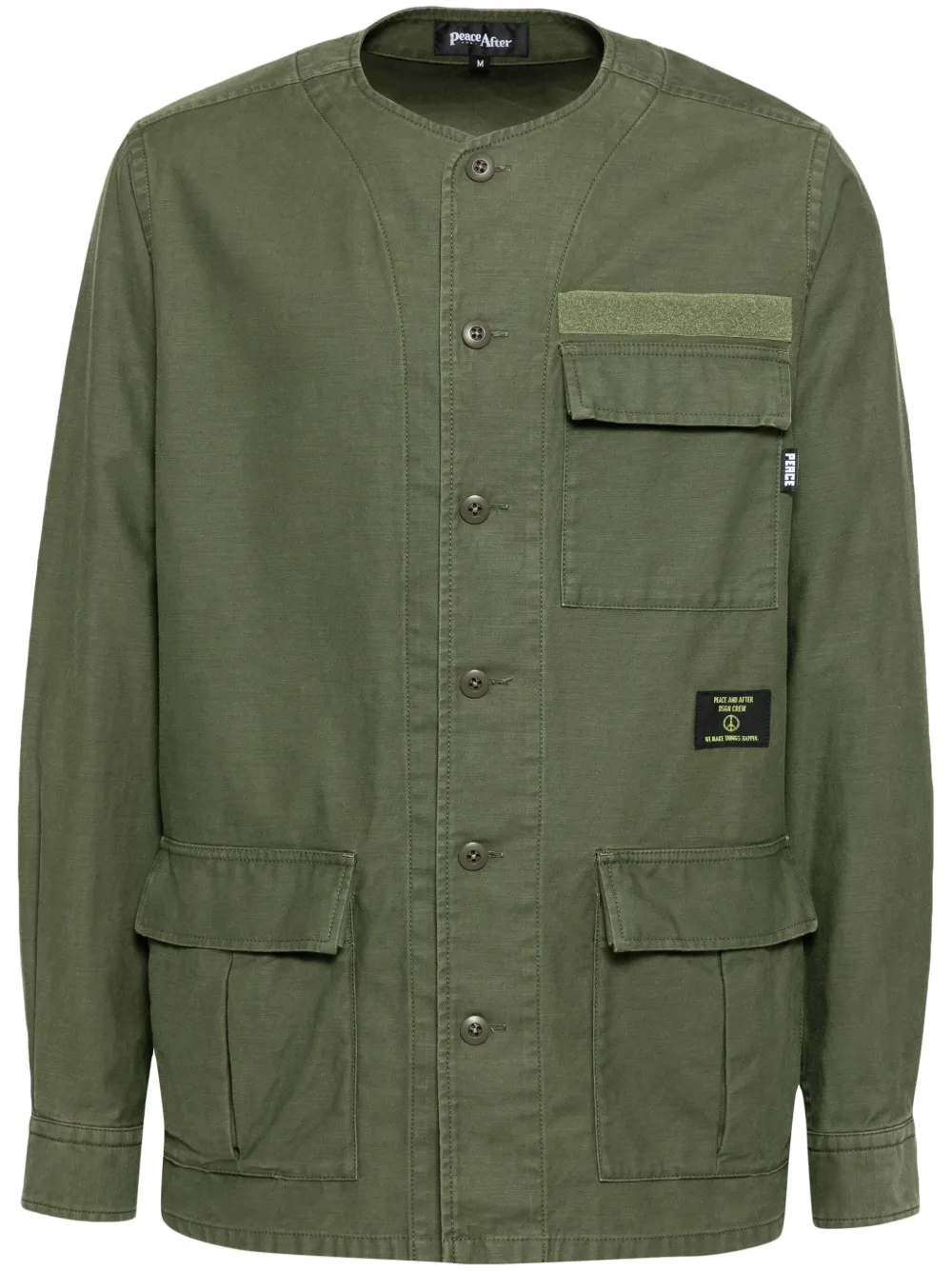 Рубашка с карманами PEACE AND AFTER, зеленый
Рубашка с карманами PEACE AND AFTER, зеленый